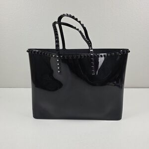 Carmen SOL Studded Jelly Tote Bag Black